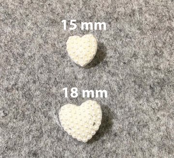 Knap med øje Hjerte 18mm